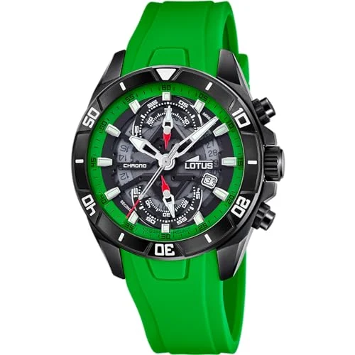 LOTUS Vortex reloj hombre de caucho verde por 68,25 € (-14 %)