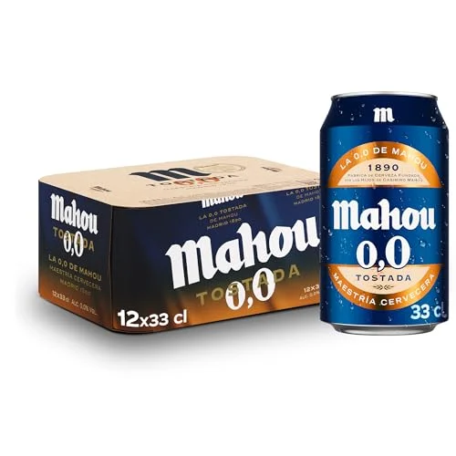 Mahou 0,0 Tostada, pack de 12 latas por 8,16 € (-13 %)