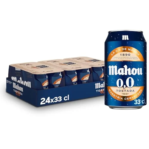 Mahou 0,0 Tostada, pack de 24 latas por 13,90 € (-14 %)