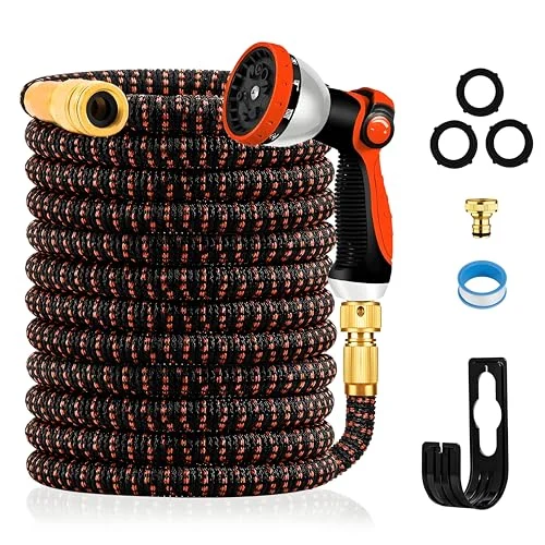 Manguera extensible Yofidra 15 m con pistola 10 funciones por 18,99 €