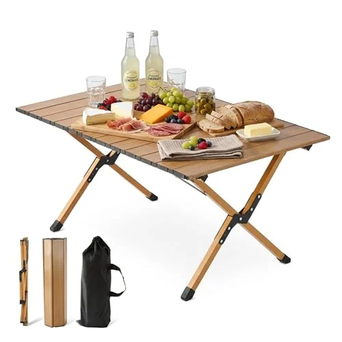 Mesa de camping Relaxdays plegable y regulable por 27,75 €