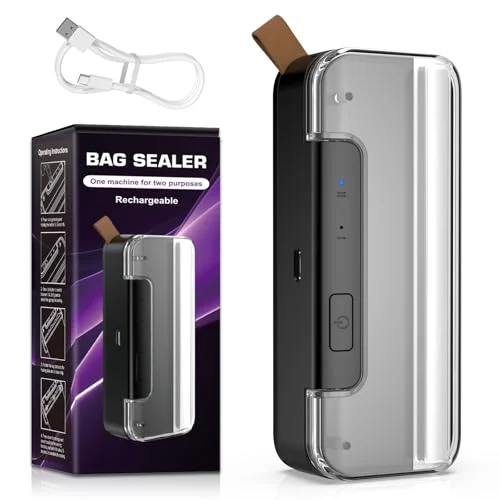Mini selladora de bolsas 2 en 1 recargable por USB por 11,61 € (-42 %)