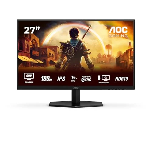 Monitor gaming AOC 27″ QHD 180 Hz por 139,90 € (antes 179 €)