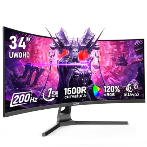 Monitor gaming curvo Gawfolk 34″ UWQHD 200 Hz