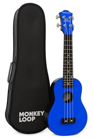 MONKEY LOOP Gorilla Blue Ukelele Soprano