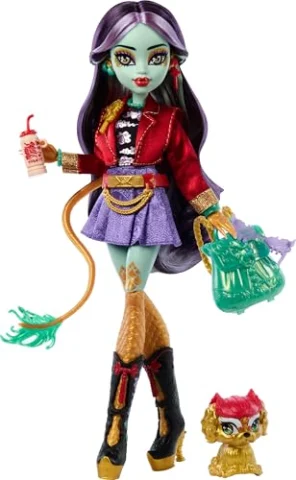 Monster High Jinafire Long con mascota y accesorios