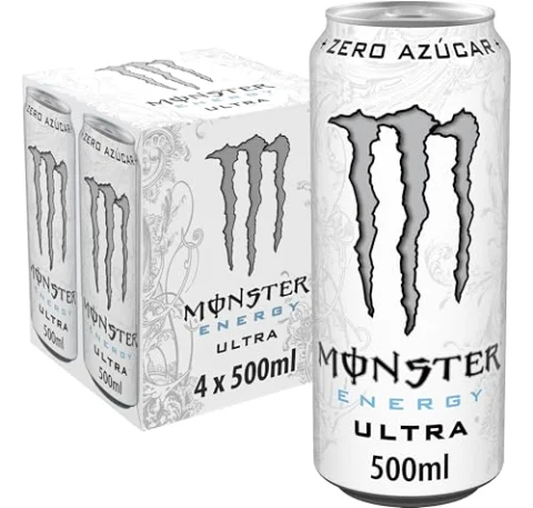 Monster Ultra White sin azúcar, pack de 4
