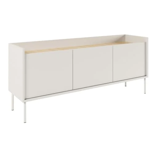 Mueble TV Selsey de 140 cm en blanco/roble por 73,11 €