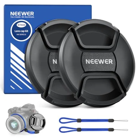 NEEWER kit de 2 tapas de lente de 67 mm
