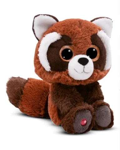 NICI peluche GLUBSCHIS panda rojo Robidu 15cm marrón