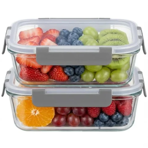 OFFASST Recipientes De Vidrio Borosilicato Para Alimentos
