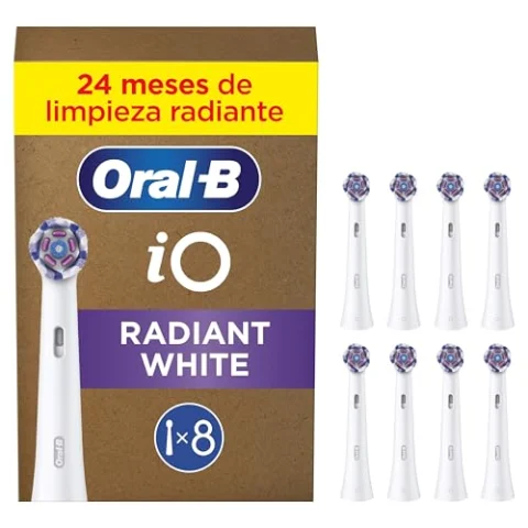 Oral-B iO Radiant White: pack de 8 cabezales