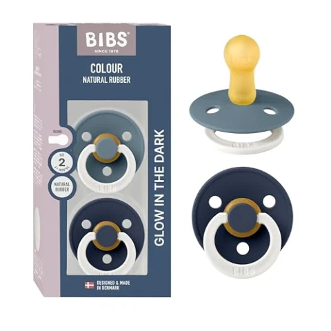 Pack de 2 chupetes BIBS Colour Glow