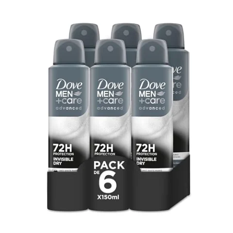 Pack de 6 Dove Men+Care Invisible Dry 72h
