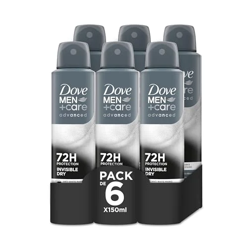 Pack de 6 Dove Men+Care Invisible Dry 72h por 17,65 € (-11 %)