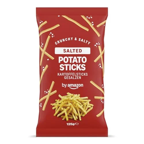 Palitos de patata con sal by Amazon 125 g por solo 0,90 € (-10 %)