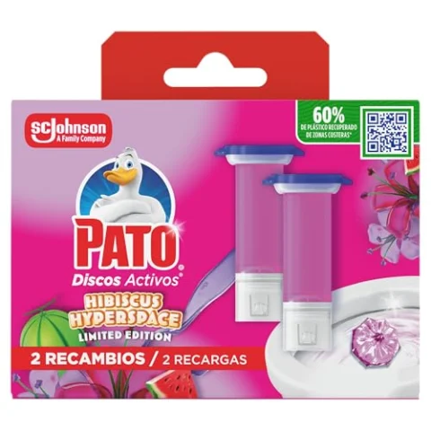 Pato Discos Activos WC Hibiscus: 2 recambios