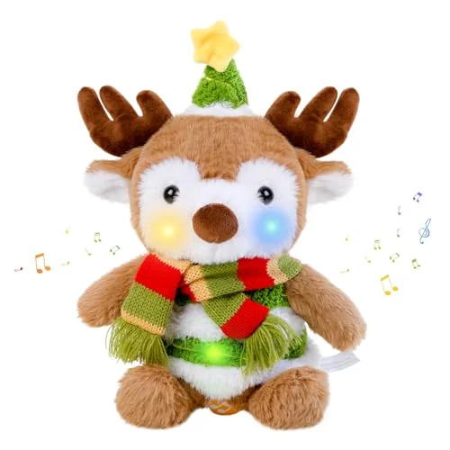 Peluche Reno navideño musical por 24,22 € (antes 32,99 €, -27 %)