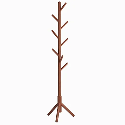 Perchero de madera YMYNY con 8 ganchos