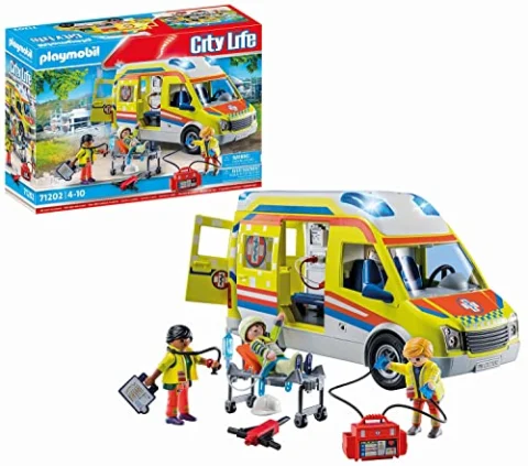 PLAYMOBIL Ambulancia con luz y sonido