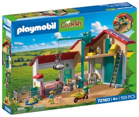 PLAYMOBIL Granja Grande con grúa y animales