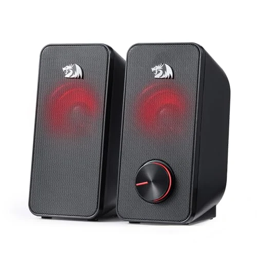 Redragon GS500, altavoces PC 2.0 con LED rojo por 14,06 € (44 % menos)