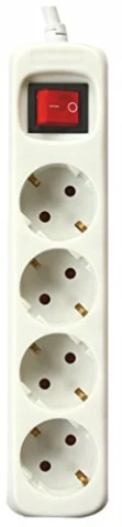 Regleta Silver Electronics de 4 tomas