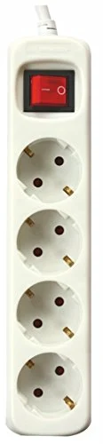 Regleta Silver Electronics de 4 tomas por 5,99 € (-14 %)