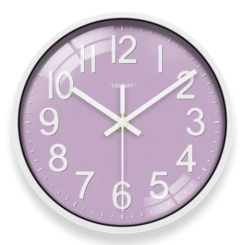 Reloj de pared TAHEAT morado