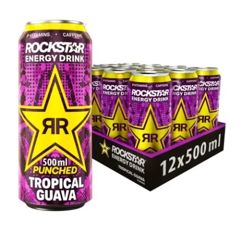 Rockstar Guava, pack de 12 latas