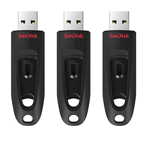 SanDisk Ultra USB 3.0 64 GB (pack de 3) por 34,59 € (-18 %)