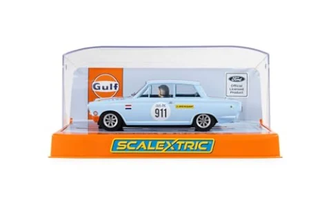 Scalextric Ford Lotus Cortina Gulf Edition 1:32