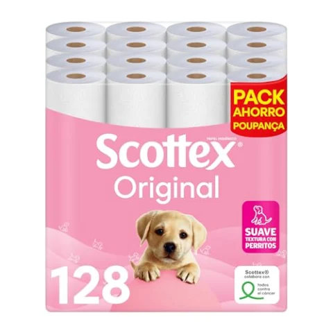 Scottex Original, 128 rollos