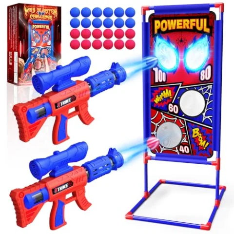 Set de tiro Mirthigig para niños con 2 pistolas