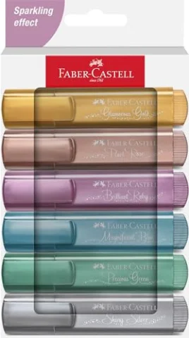 Set Faber-Castell de 6 rotuladores metalizados