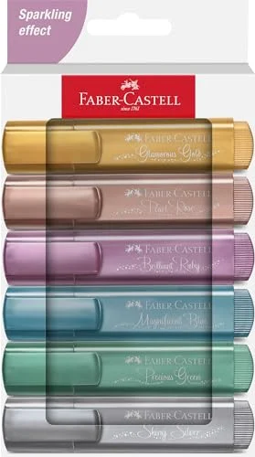 Set Faber-Castell de 6 rotuladores metalizados por 5,96 € (21 % menos)