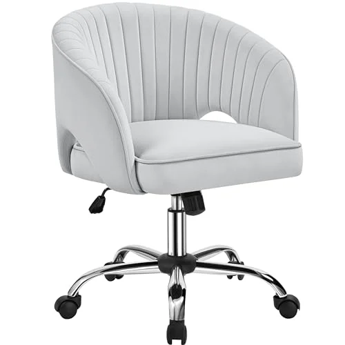 Silla de oficina Yaheetech de terciopelo por 73,09 € (-15 %)