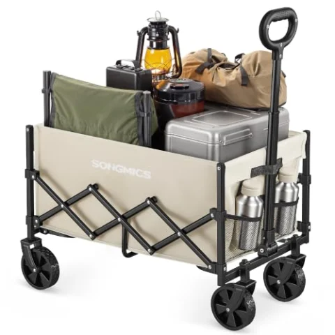 SONGMICS Carro Plegable de Jardín