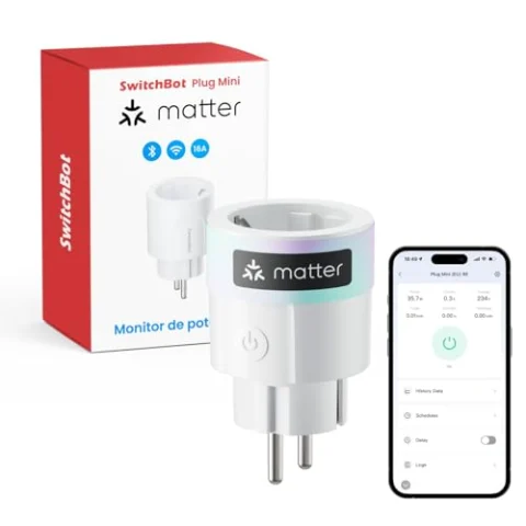 SwitchBot Matter Plug Mini con monitor de energía