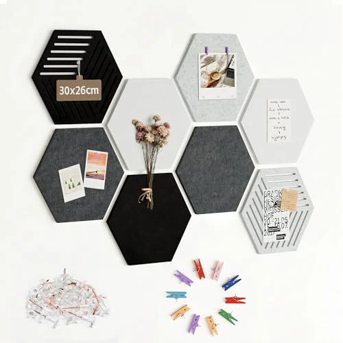 Tablero de fieltro hexagonal autoadhesivo Uoisaiko por 13,99 € (-53 %)