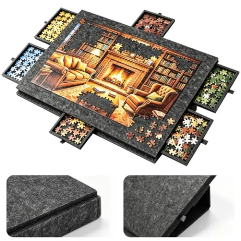 Tablero de rompecabezas Sararoom con 6 cajones