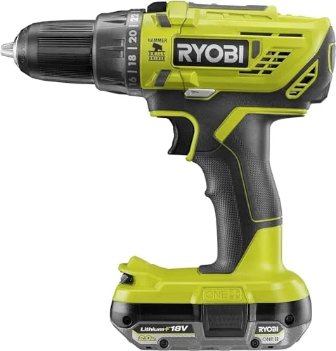 Taladro atornillador de percusión Ryobi 18 V con batería por 93,22 €