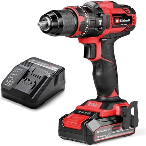 Taladro percutor Einhell 18 V con batería