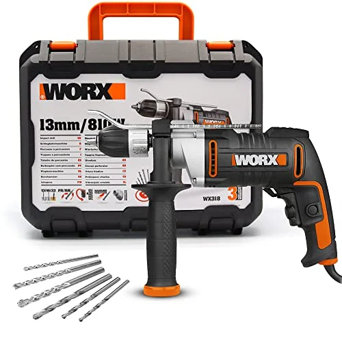 Taladro percutor WORX 810 W con maletín por 50,47 € (-14 %)