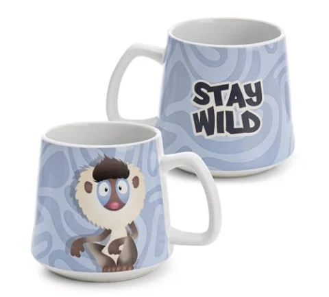 Taza NICI Mandril Stay Wild de 380 ml