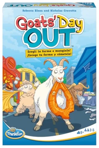 ThinkFun Goats’ Day Out, juego de mesa en español
