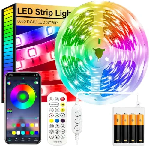 Tira LED FUPT de 2 m con pilas y mando por 8,99 €