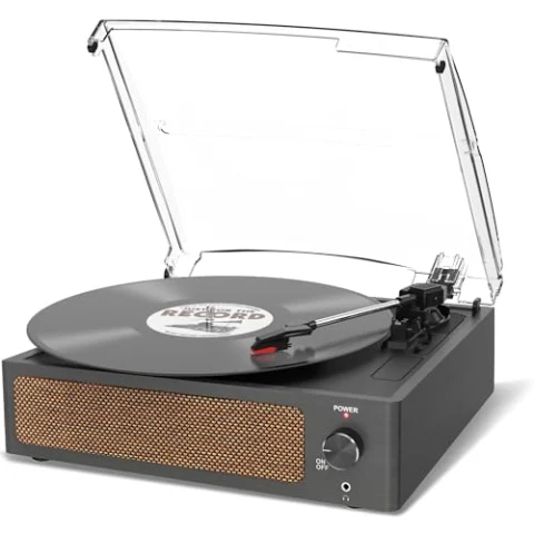 Tocadiscos vintage Trynnay con altavoz