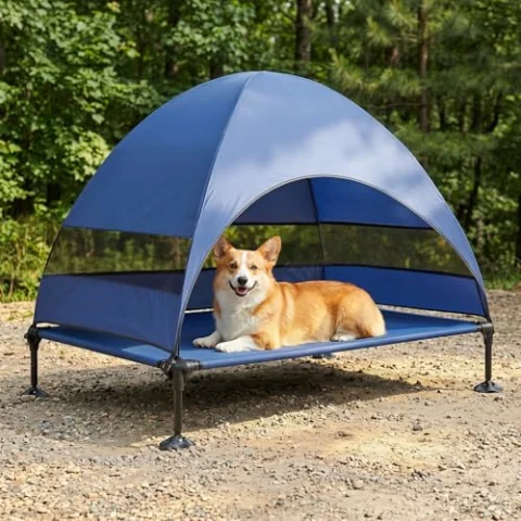 Tumbona para perros Snagle Paw con techo