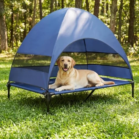 Tumbona Snagle Paw para perros con techo